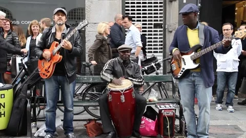 Buskers Stock Footage 195248046