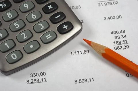 Bussines calculation Stock Photos