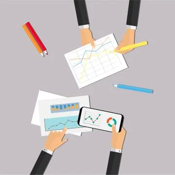 Bussines conceptual vector Stock Illustration