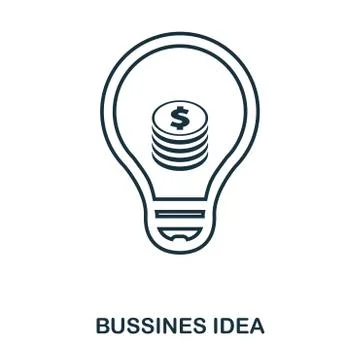 Bussines Idea icon. Flat style icon design. UI. Illustration of bussines idea Stock Illustration