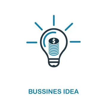 Bussines Idea icon. Simple element illustration. Bussines Idea pixel perfect Stock Illustration