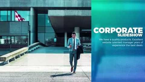 Bussines Slideshow After Effects stock