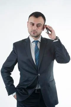 Bussinessman on phone Stock-Fotos