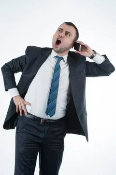 Bussinessman on phone Stock-Fotos