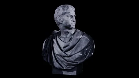 Bust of Brutus Cinematic Render Stock Footage 339411629