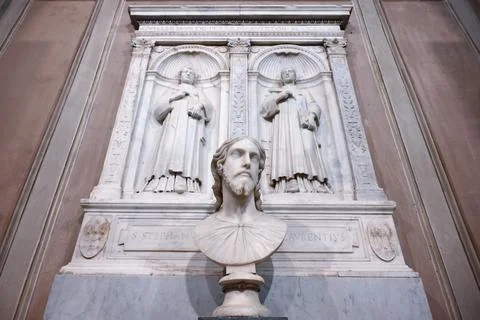 Bust of Christ the Saviour in Rome was attributed to Michelangelo, Italy - 04 Ma 스톡 사진