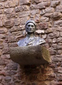 Bust of Dante Stock Photos