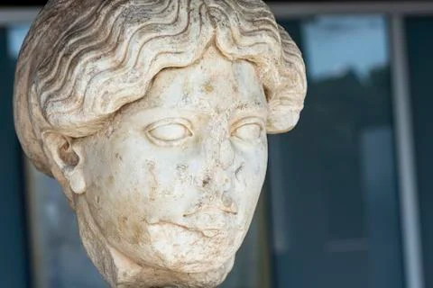 Bust of female goddess Stock Photos