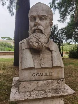Bust of Galileo Galilei Stock Photos