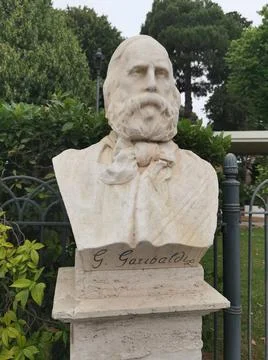 Bust of Giuseppe Garibaldi Stock Photos