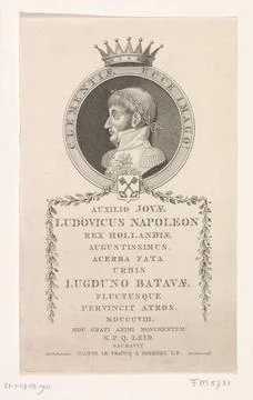 Bust of King Louis Napoleon, 1808; Clementiae Ecce Image! Auxilio Joavae L... Stock Photos