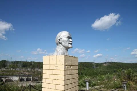 Bust of lenin Stock Photos