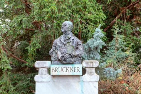 Bust of Max Bruckner Stock Photos
