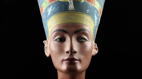 Bust of nofretete Stock Footage 47857100