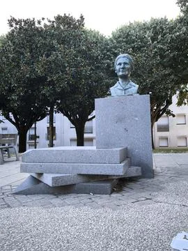Bust of Simone Veil Stock Photos