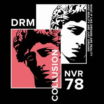 Bust with slogan Vector design Stock Illustration