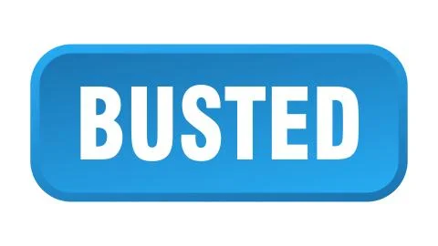 Busted button. busted square 3d push button 스톡 일러스트