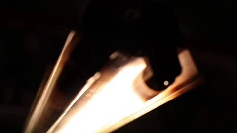 Busted Fluorescent light - close up Stock Footage 70295156
