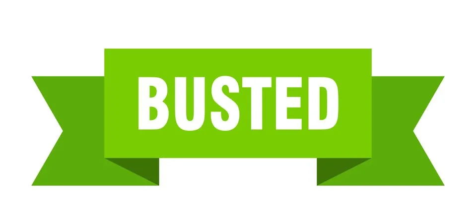 Busted Stock Illustration