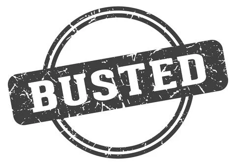 Busted stamp Stock Illustration
