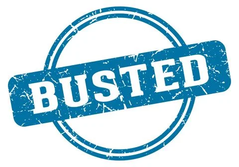 Busted stamp Stock Illustration