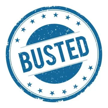 BUSTED stamp sign Stock Illustration