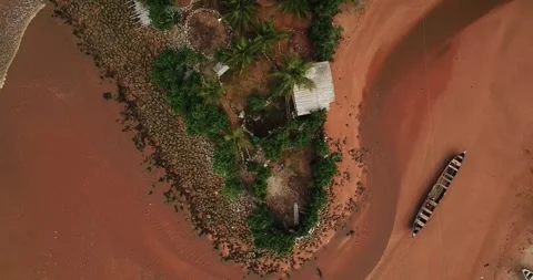 Busua Estuary Vídeos de archivo 310510487
