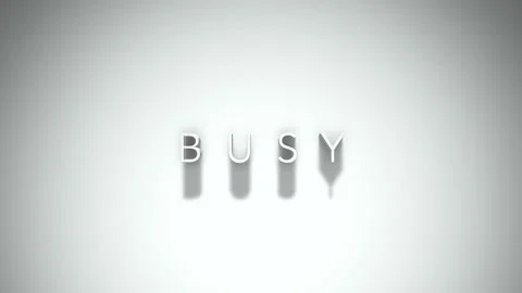 Busy 3D title animation with shadows on a white background Stock Footage 296050607