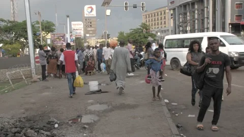 Busy area and Rush hour Stock Footage 155357590