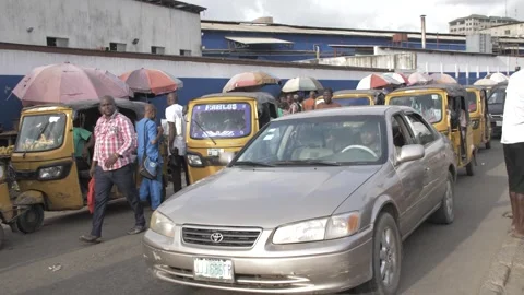 Busy area, Rush hour and Africa survival in nigeria Видео 249376222