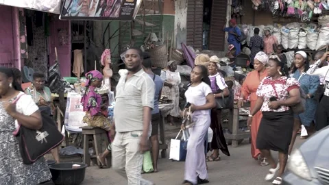 Busy area, Rush hour and Africa survival in nigeria Vidéo 249376914