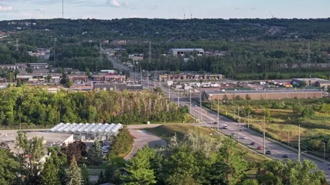 Busy Barrie Ontario Intersection Hyperlapse - Editorial use Stock Footage 315623076