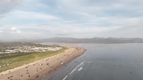 Busy Beach Stock Footage 250332239