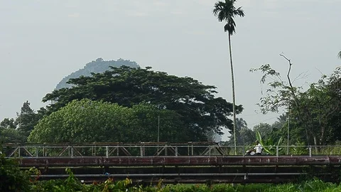 Busy bridge Stock Footage 93843369