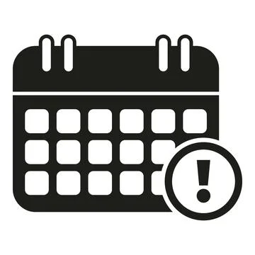 Busy calendar icon simple vector. Rush job Stock Illustration