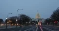 Busy Car Traffic Congestion in Washington D.C. Us Capitol Building Evening Light 4k or 4k+ Resolution