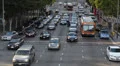 Busy City Car Traffic Downtown Los Angeles LA Public Transportation Rush Hour US HD Footage