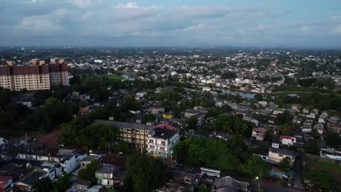 Busy city from an eagle's eye view Stock Footage 305900970