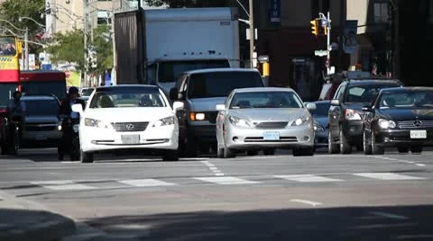 Busy City Stock Footage 8847050