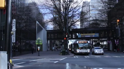 Busy city intersection Video stock 59198991