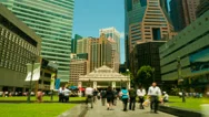 Busy City Street. 4K, Hyperlapse Stock Footage