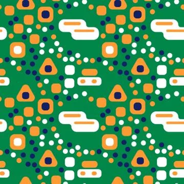 Busy city streets seamless pattern Ilustración de archivo