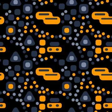 Busy city streets seamless pattern Ilustración de archivo