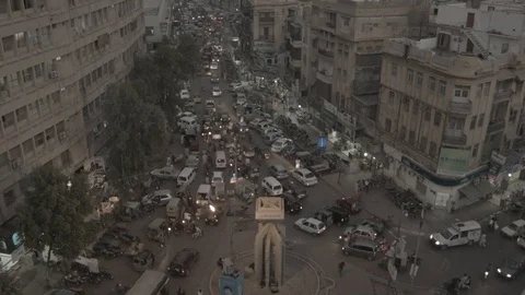 A busy city through time lapse Video stock 102219498