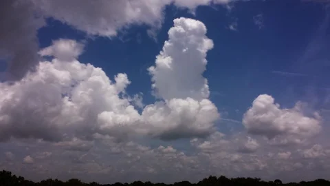 Busy Clouds Sunny Day Time Lapse (2160p 23.976) Video stock 90494040