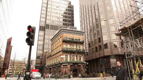 Busy Crossing Stock Footage 38458032