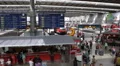 Busy Crowded Munich Railway Terminal Station Voyager Tourist Travel Commute Ride HD Footage