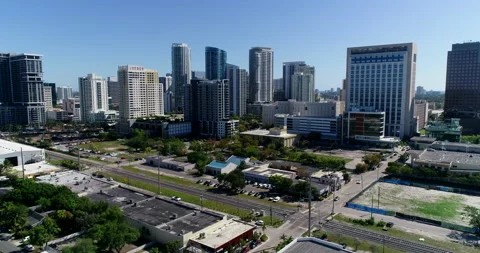 Busy day in downtown Ft. Lauderdale Stock Footage 172505953