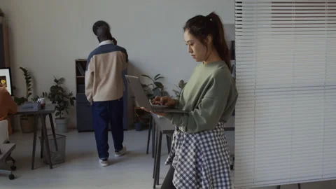 Busy Diverse Programmers Working at IT Company Office Stock Footage 293169638