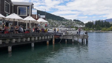 Busy Dock on the Water Stock Footage 111423085